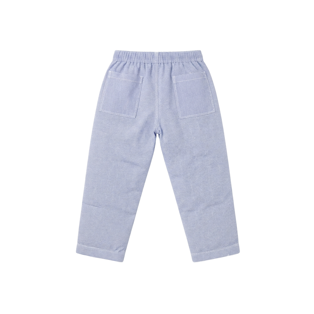 Striped Pants — Blue & White