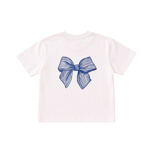 Blue Bow Oversized Tee