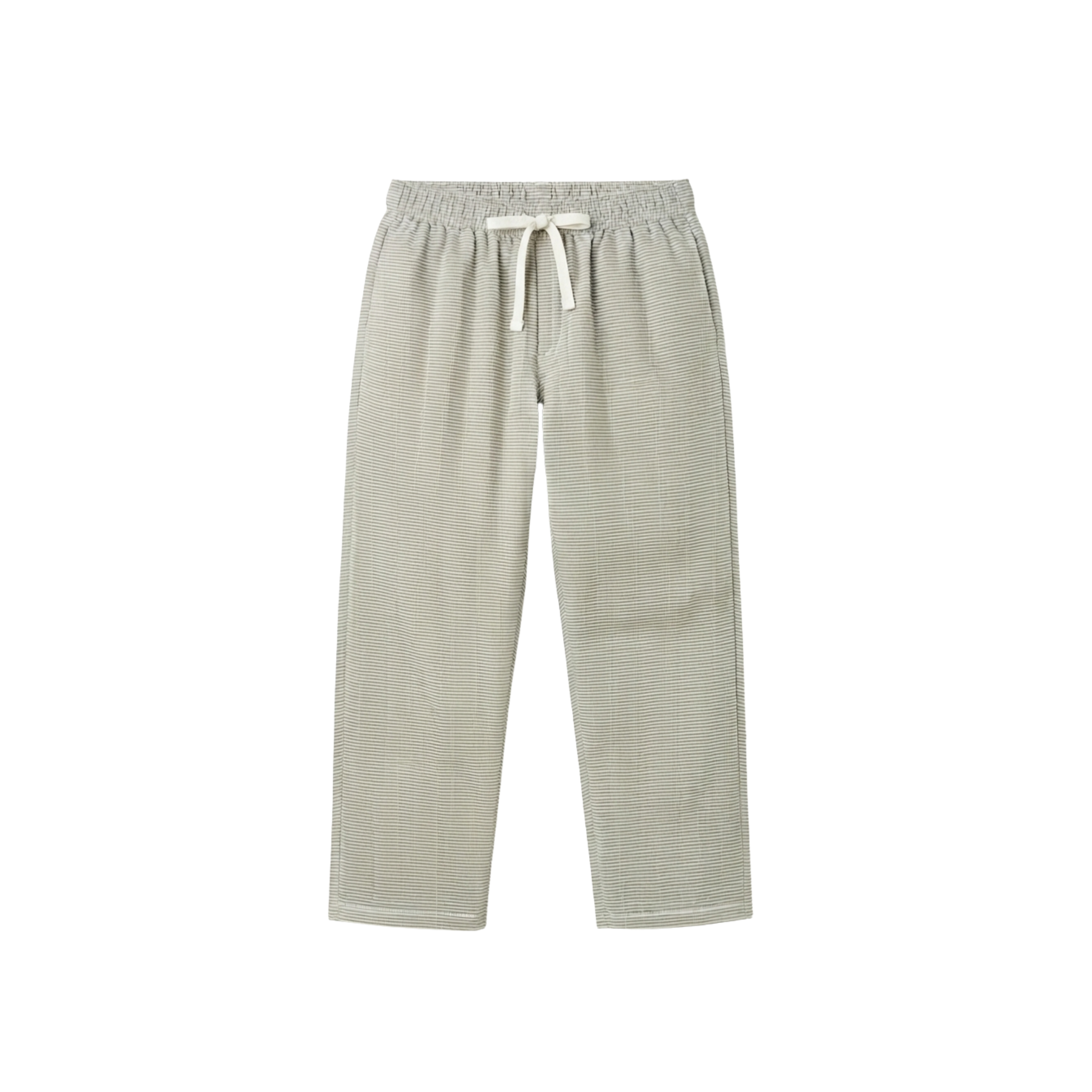 Striped Pants — Green & White
