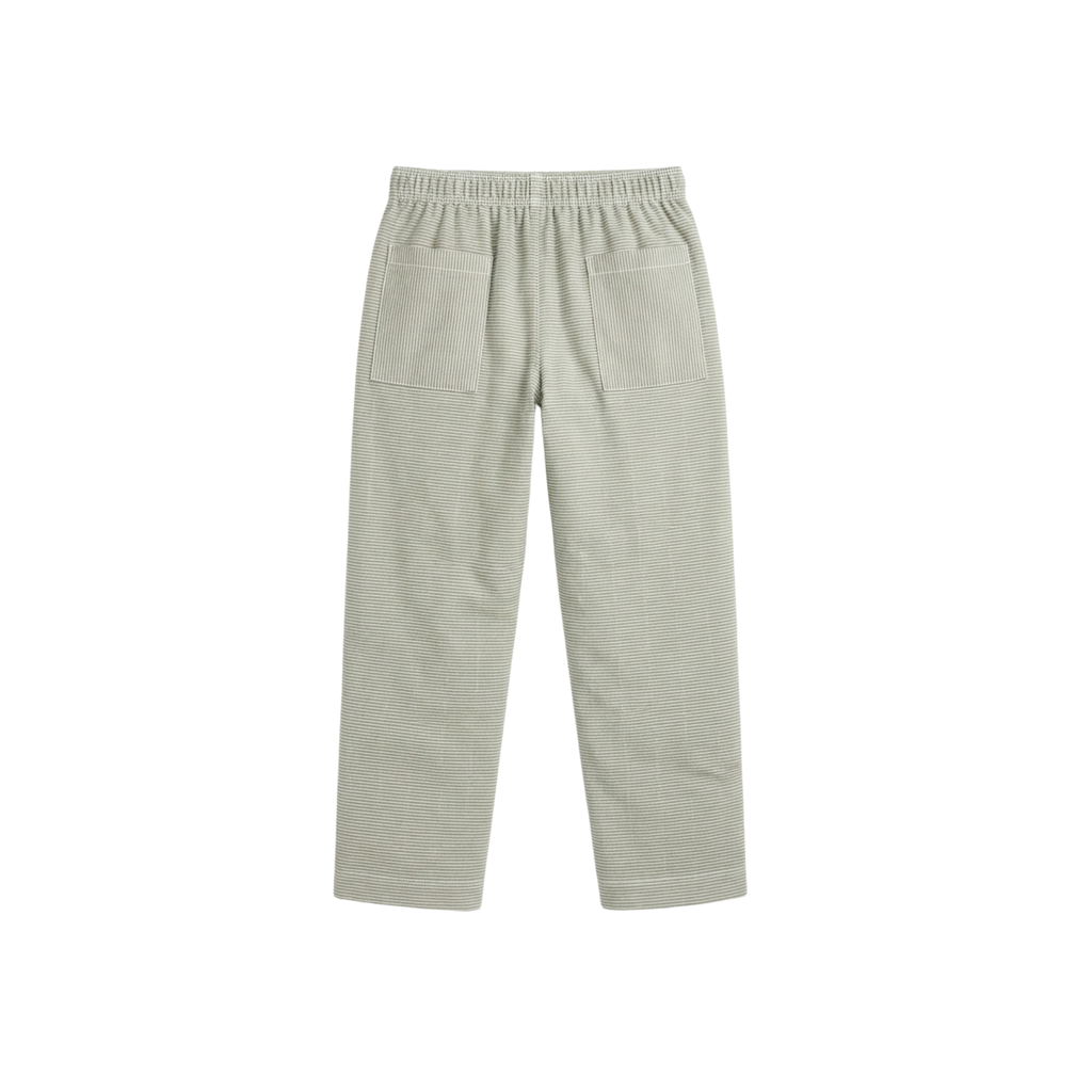 Striped Pants — Green & White