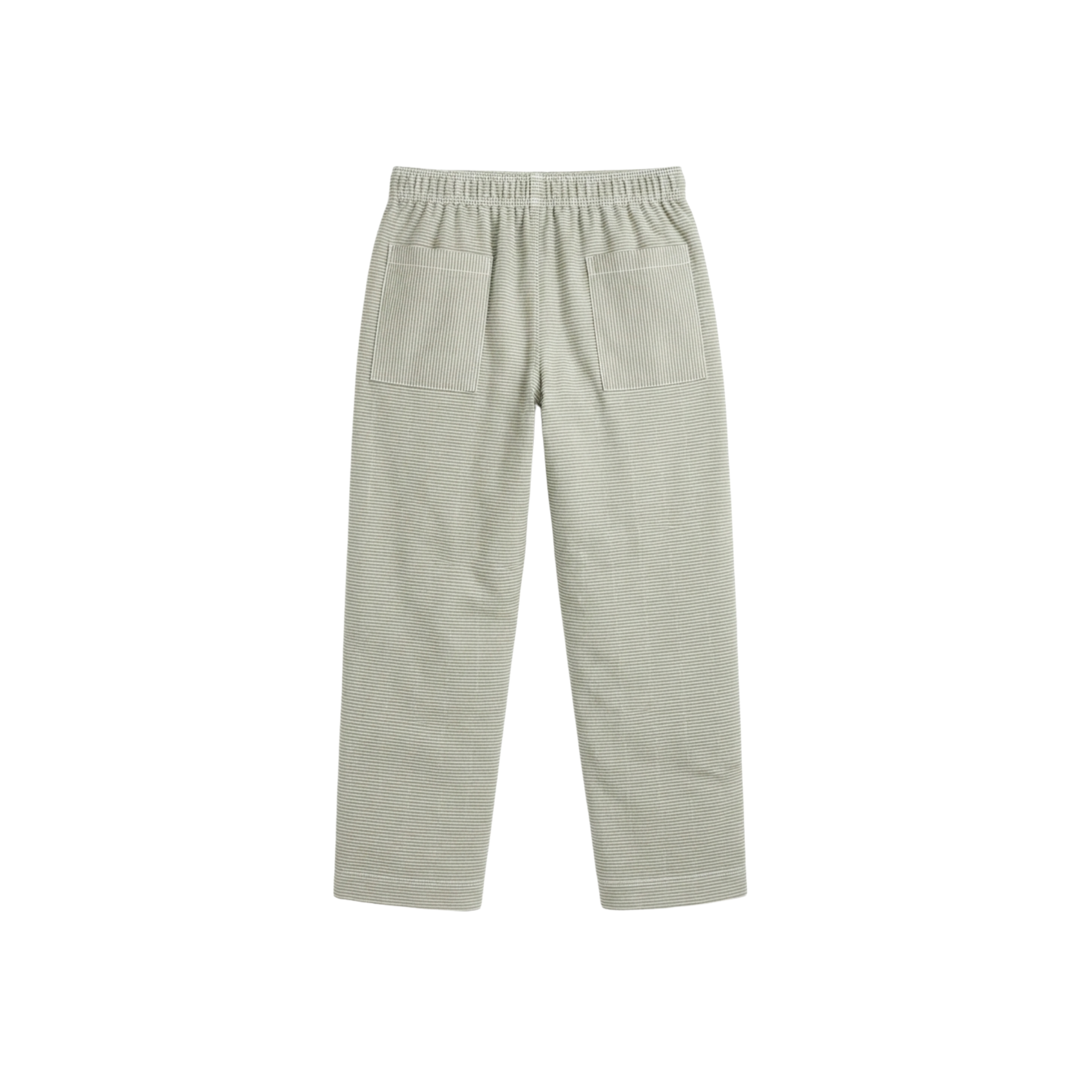 Striped Pants — Green & White