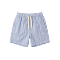 Striped Shorts — Blue & White