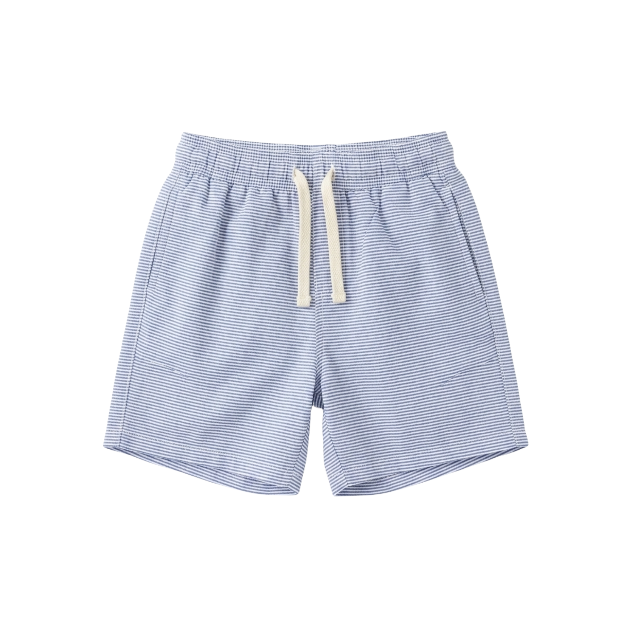 Striped Shorts — Blue & White