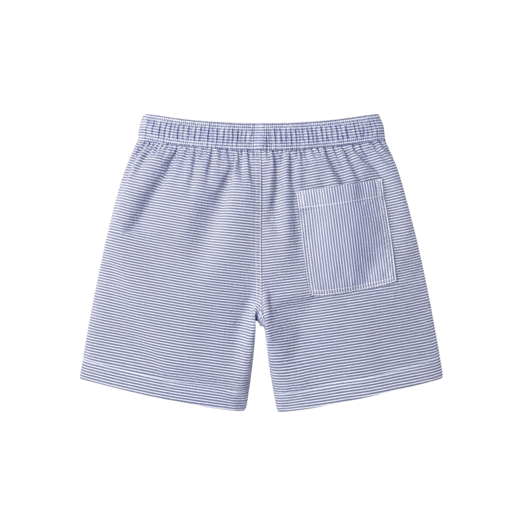 Striped Shorts — Blue & White