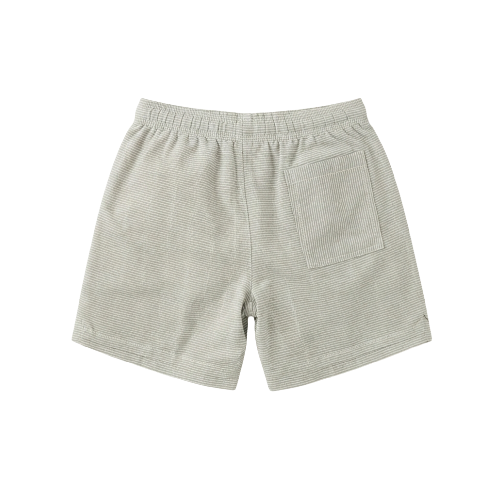 Striped Shorts — Green & White