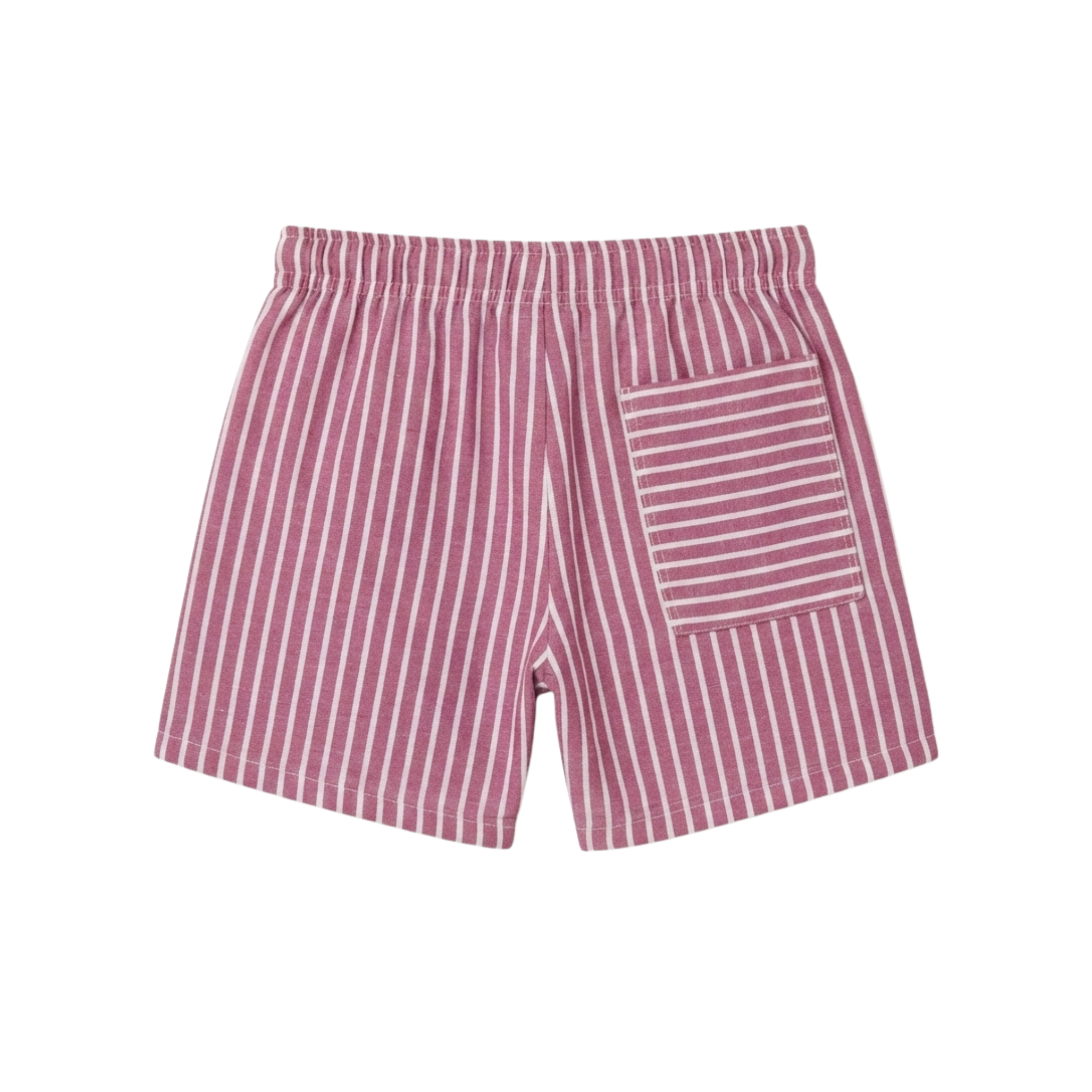 Striped Shorts — Pink & White