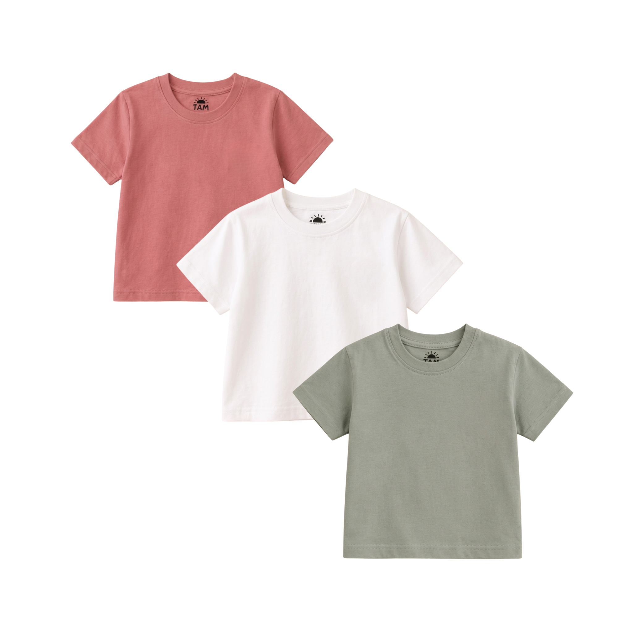 Set Of 3 Plain Tees